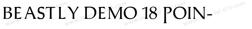 Beastly Demo 18 Poin字体转换